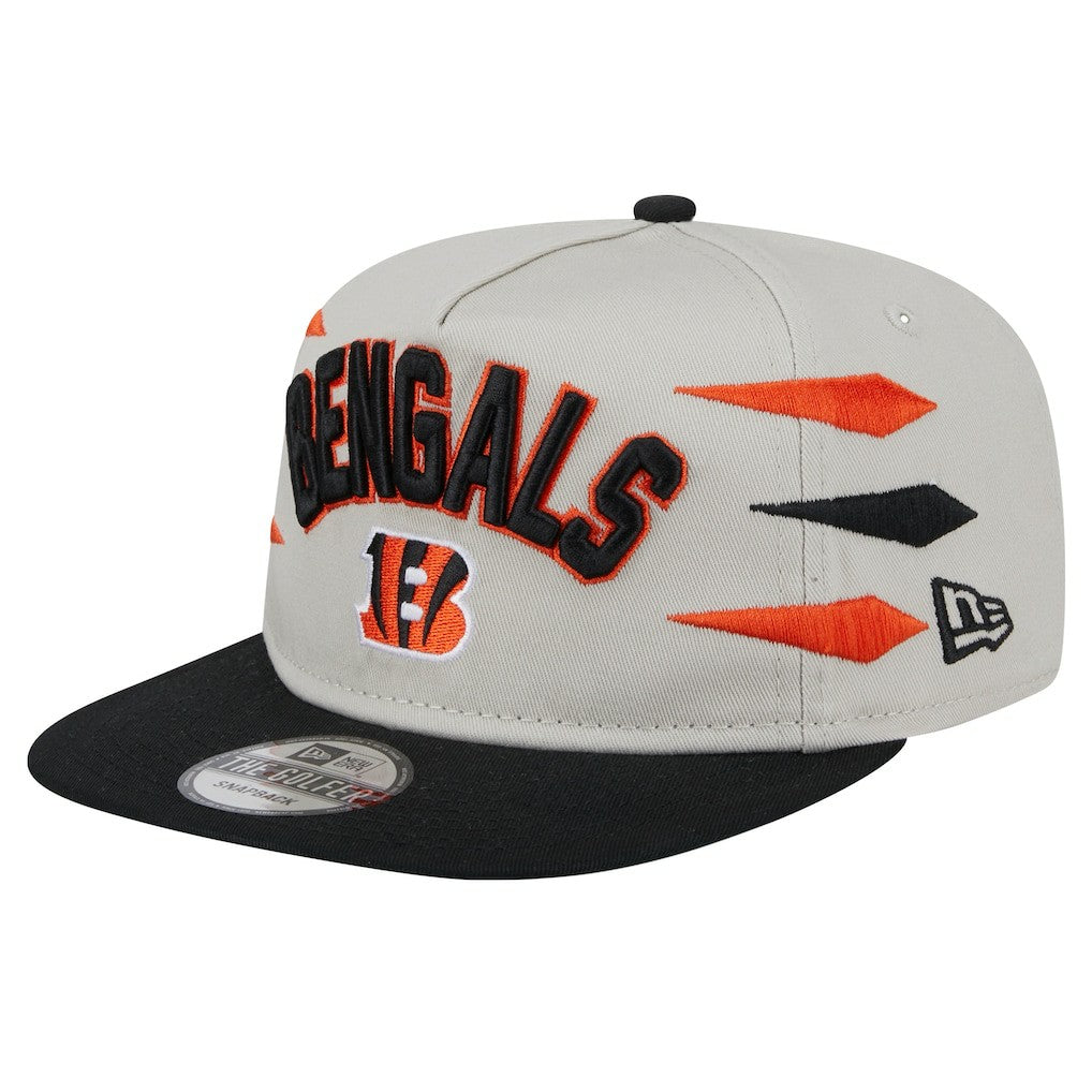 Cincinnati Bengals New Era Athletic Golfer Snapback Hat Stone/Orange