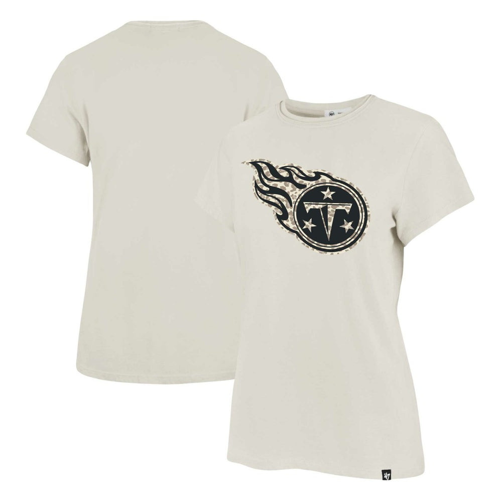 Tennessee Titans '47 Women's Panthera Frankie T-Shirt Cream