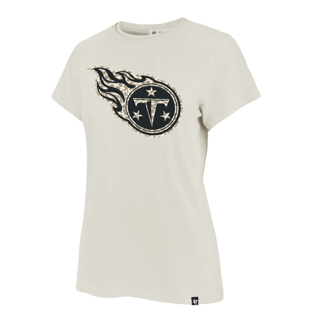 Tennessee Titans '47 Women's Panthera Frankie T-Shirt Cream