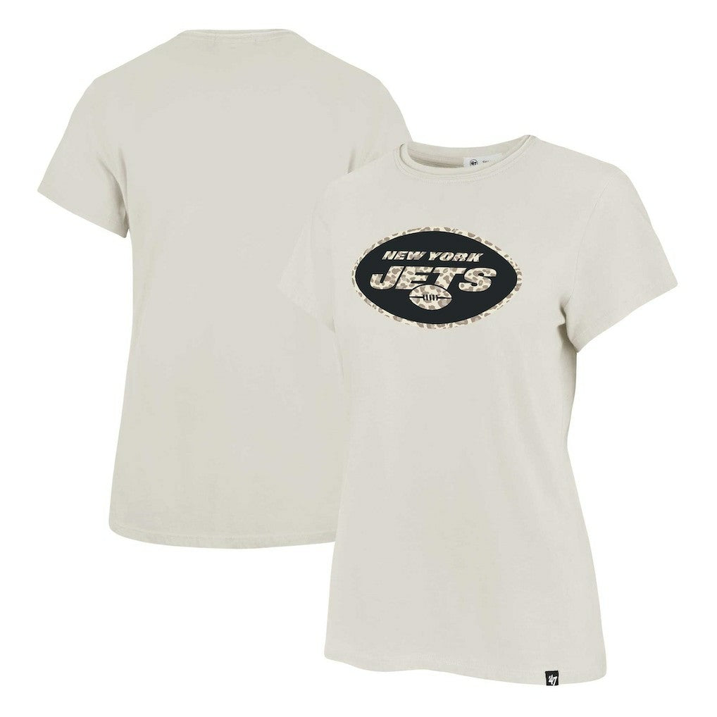 New York Jets '47 Women's Panthera Frankie T-Shirt Cream