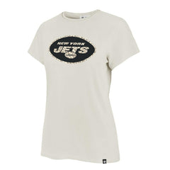 New York Jets '47 Women's Panthera Frankie T-Shirt Cream