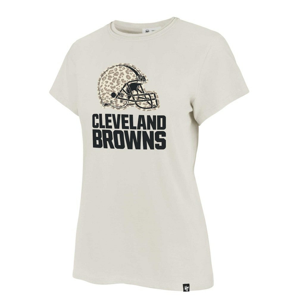 Cleveland Browns '47 Women's Panthera Frankie T-Shirt Cream