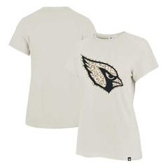 Arizona Cardinals '47 Women's Panthera Frankie T-Shirt Cream