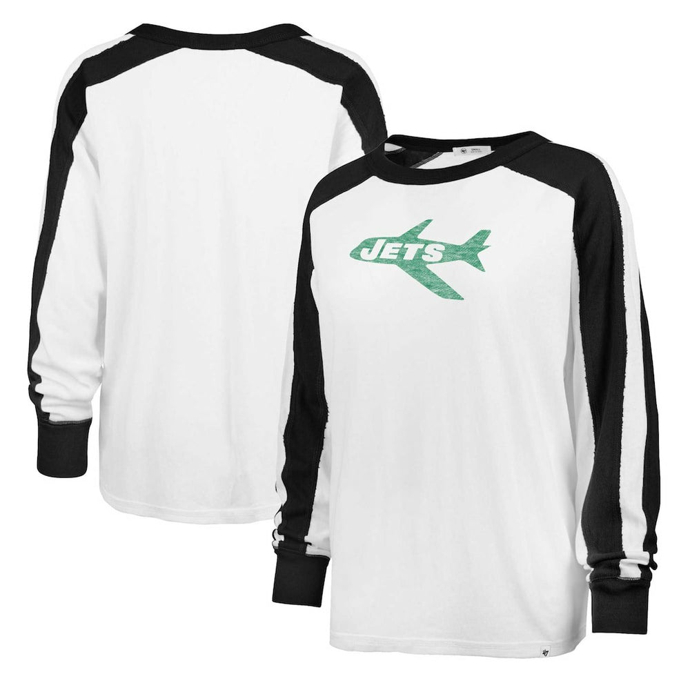 New York Jets '47 Women's Premier Caribou Long Sleeve T-Shirt White