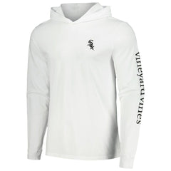 Chicago White Sox Vineyard Vines Long Sleeve Hoodie T-Shirt - White Hoodies