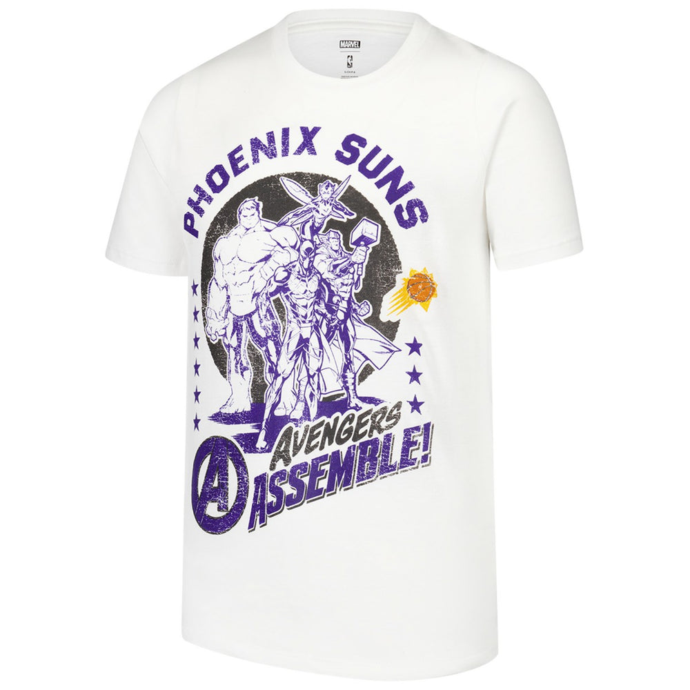 Phoenix Suns Youth NBA x Marvel Avengers Squad T-Shirt White