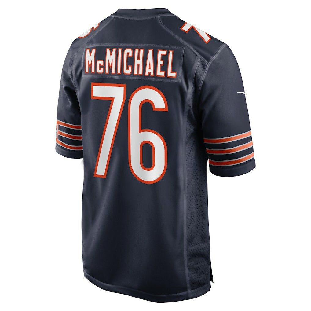Steve McMichael Chicago Bears Retired Player Game Jersey Navy