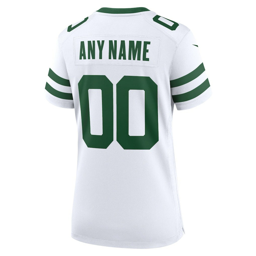 New York Jets Women's Custom Game Jersey Legacy White