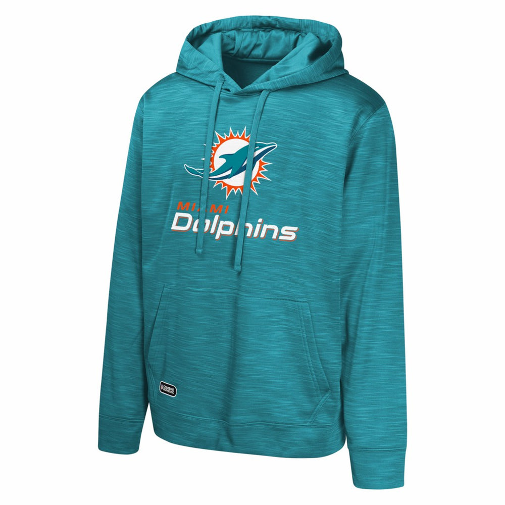 Miami Dolphins Streak Fleece Pullover Hoodie Aqua