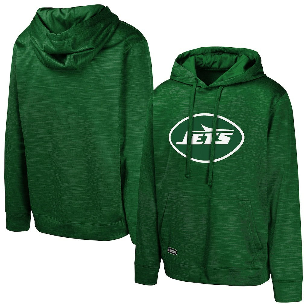 New York Jets Streak Fleece Pullover Hoodie Green