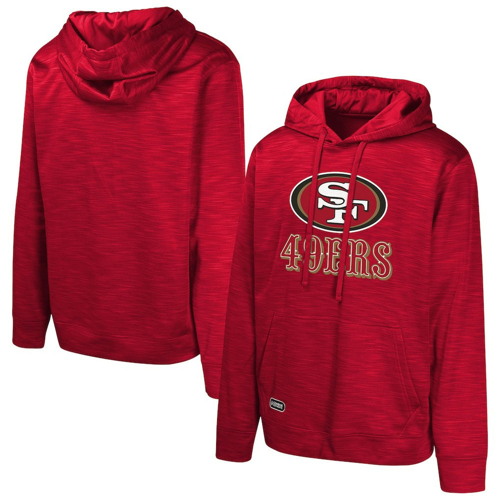 San Francisco 49ers Streak Fleece Pullover Hoodie Scarlet
