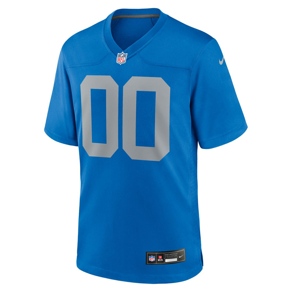 Detroit Lions Alternate Custom Game Jersey Blue