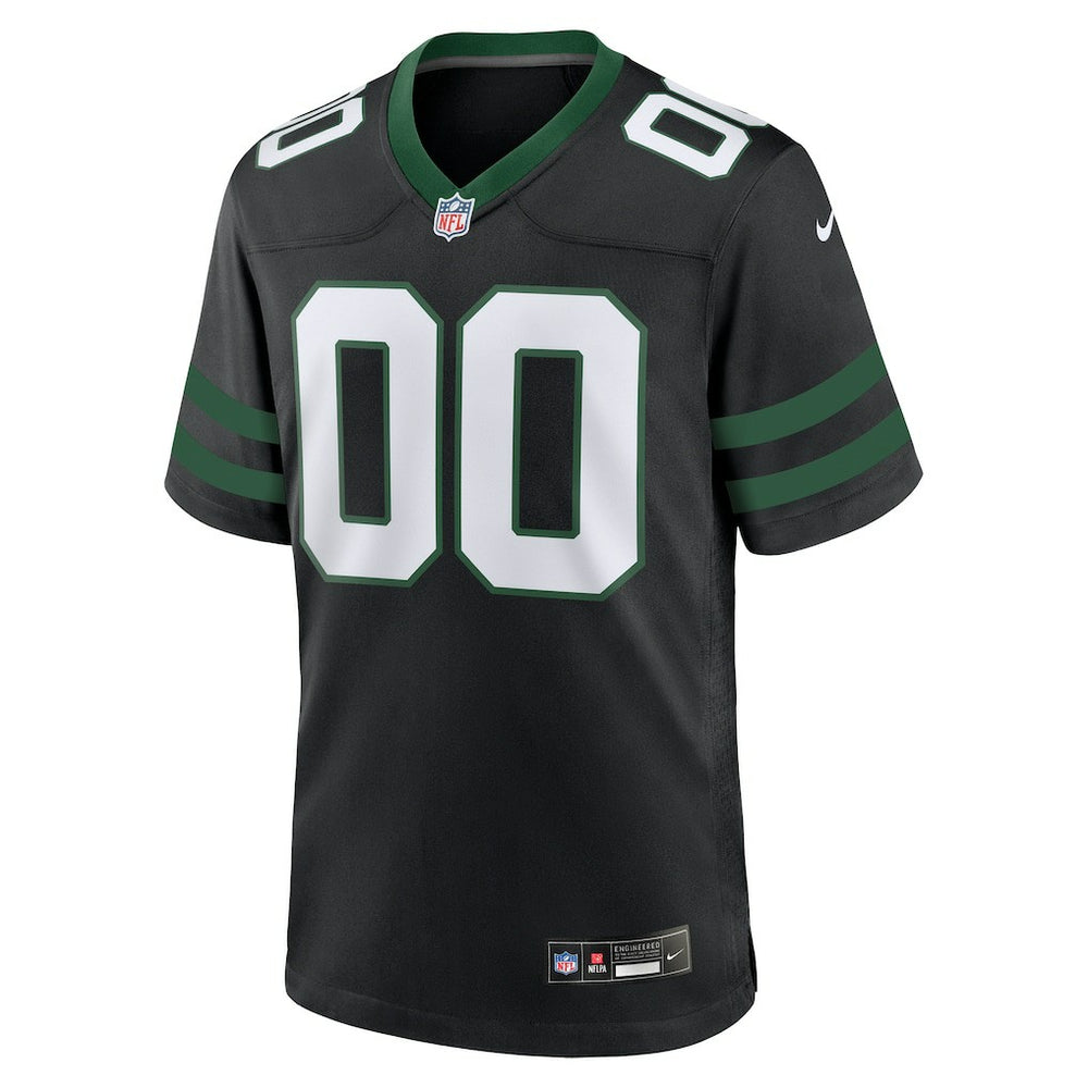New York Jets Alternate Custom Game Jersey Legacy Black
