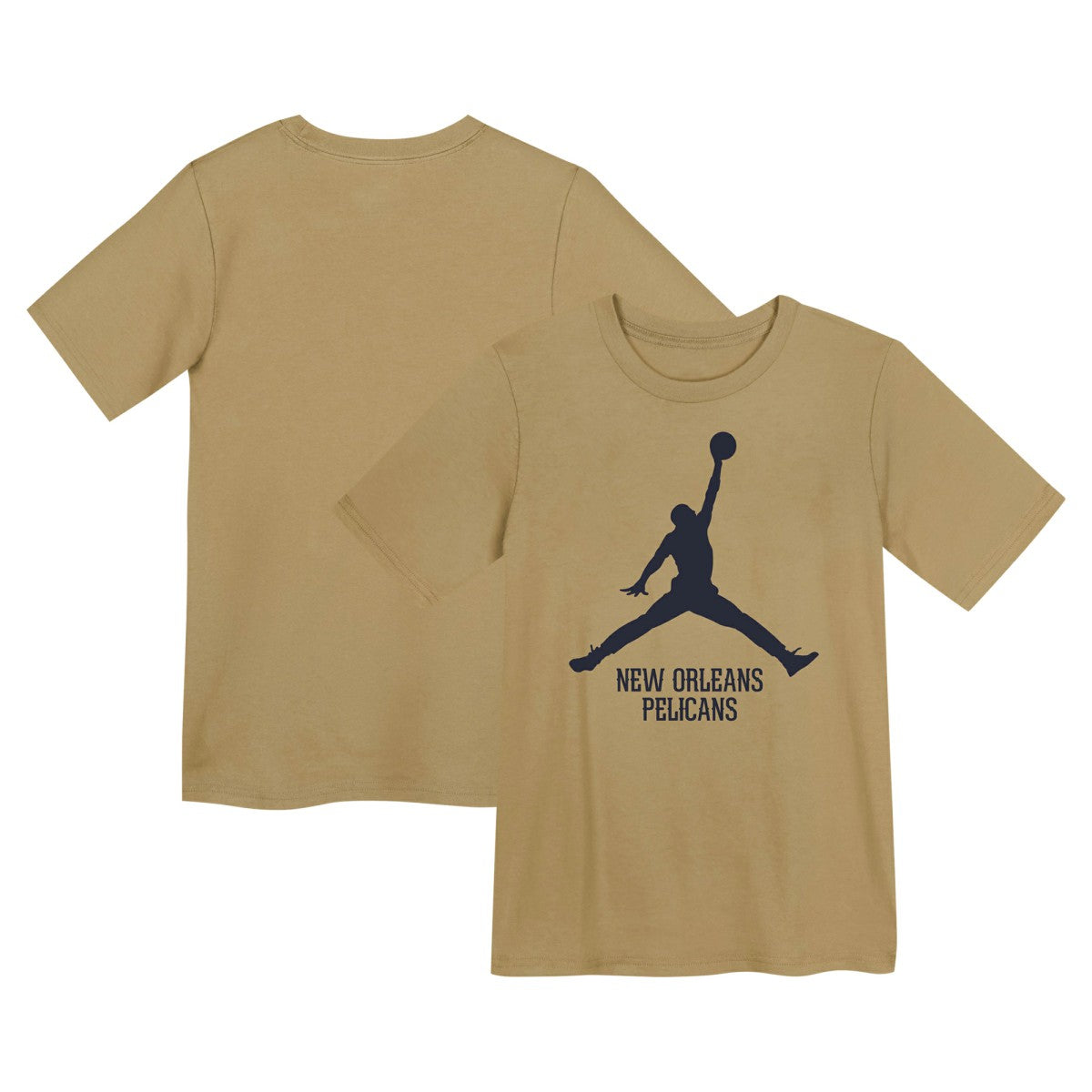 New Orleans Pelicans Jordan Brand Preschool Essential Jumpman T-Shirt Gold