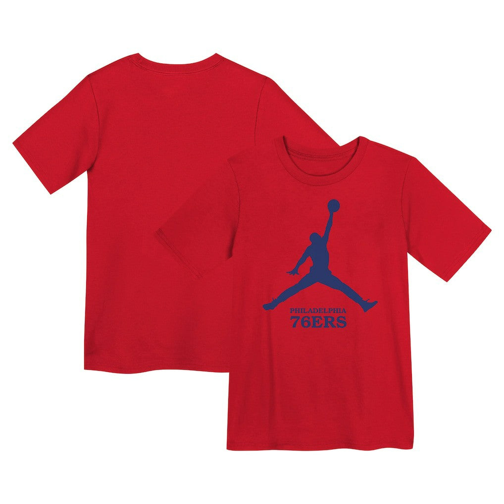 Philadelphia 76ers Jordan Brand Preschool Essential Jumpman T-Shirt Red