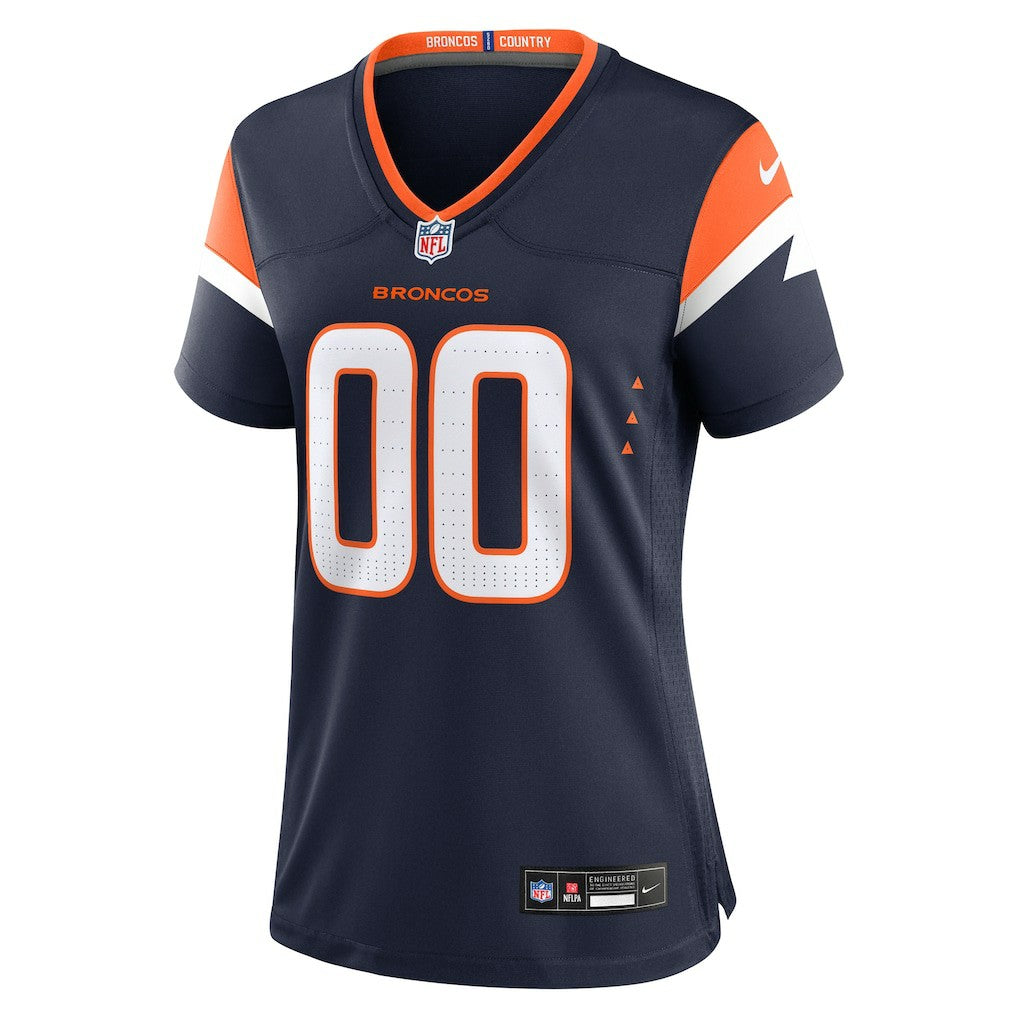 Denver Broncos Women's Alternate Mile High Collection Custom Game Jersey Navy