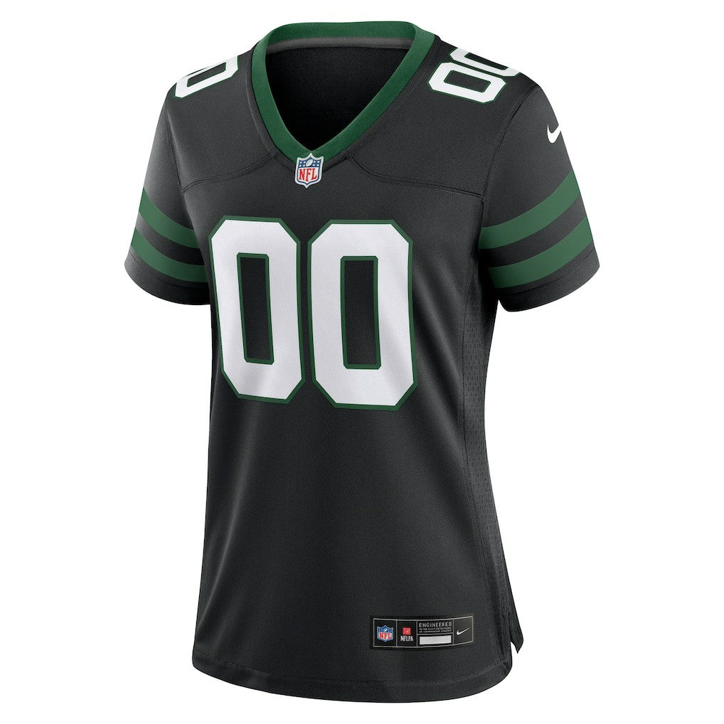 New York Jets Women's Alternate Custom Game Jersey Legacy Black