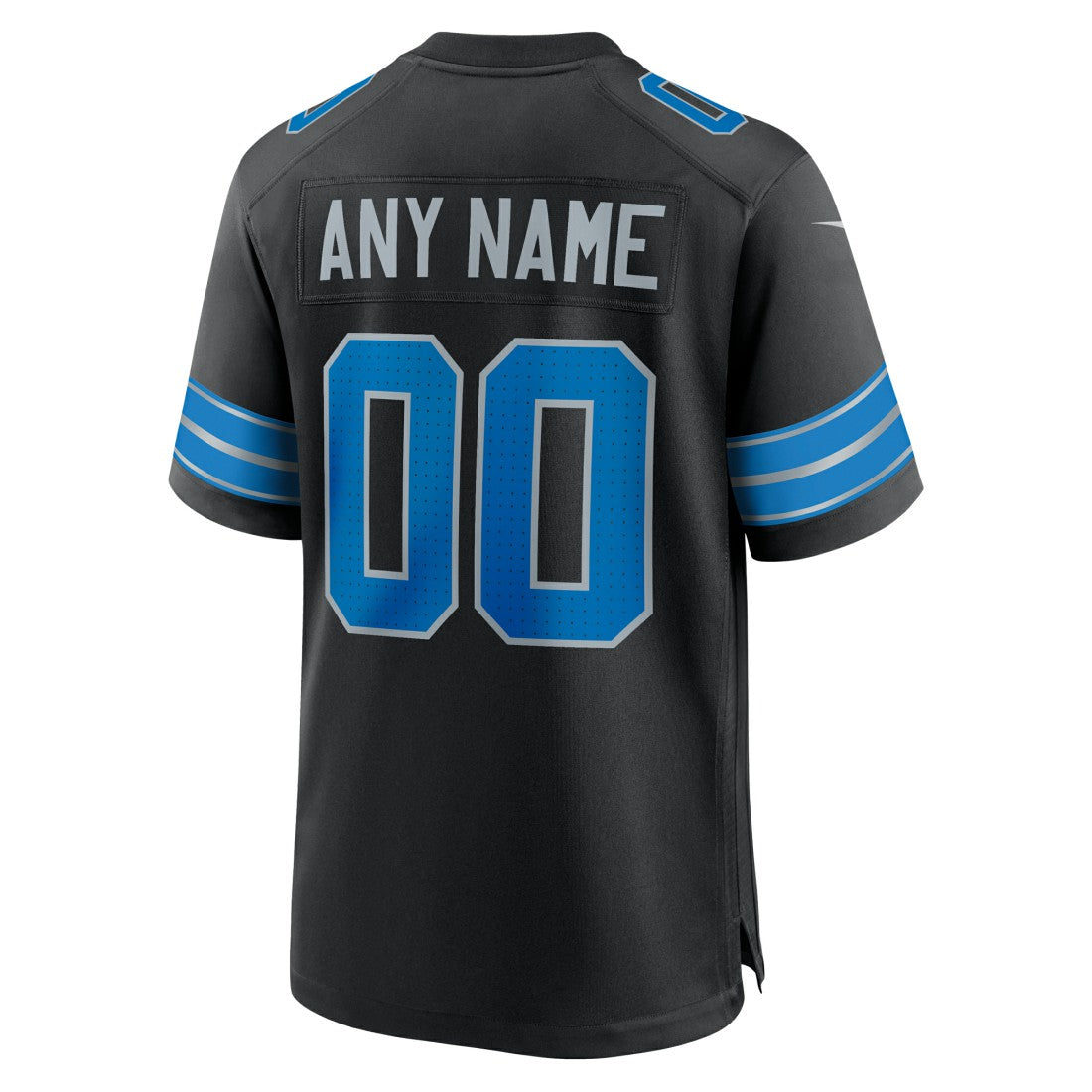 Detroit Lions Alternate Custom Game Jersey Black