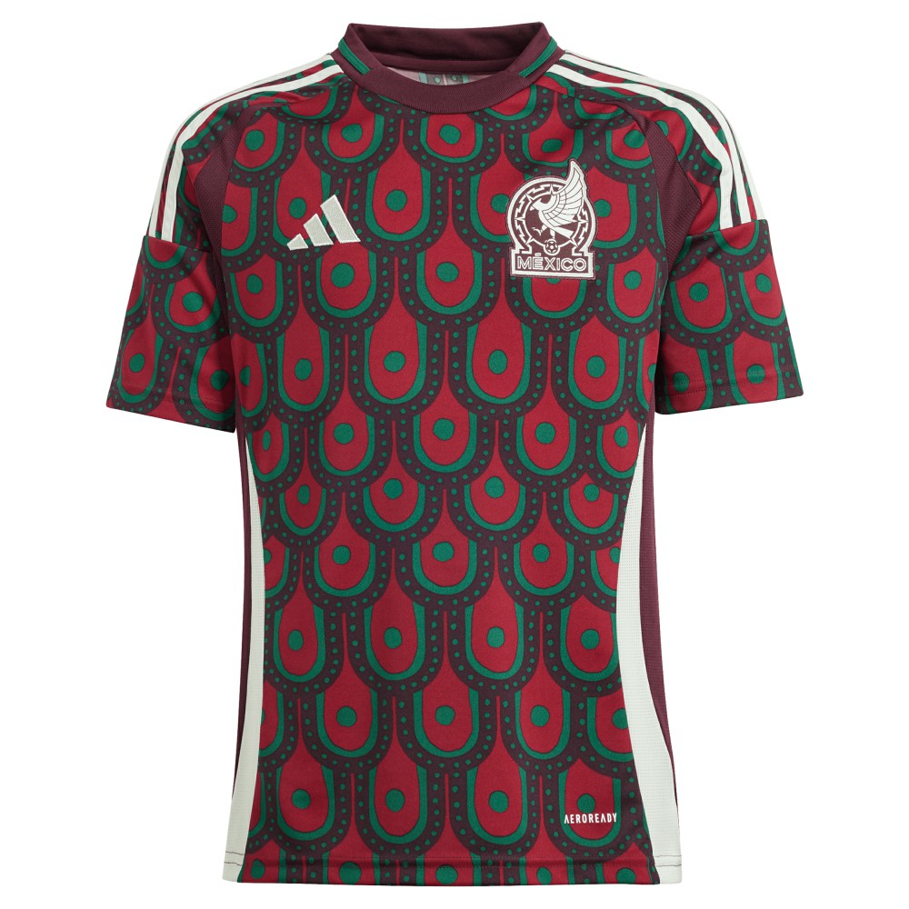 Mexico National Team Youth 2024 Home Replica Jersey Burgundy