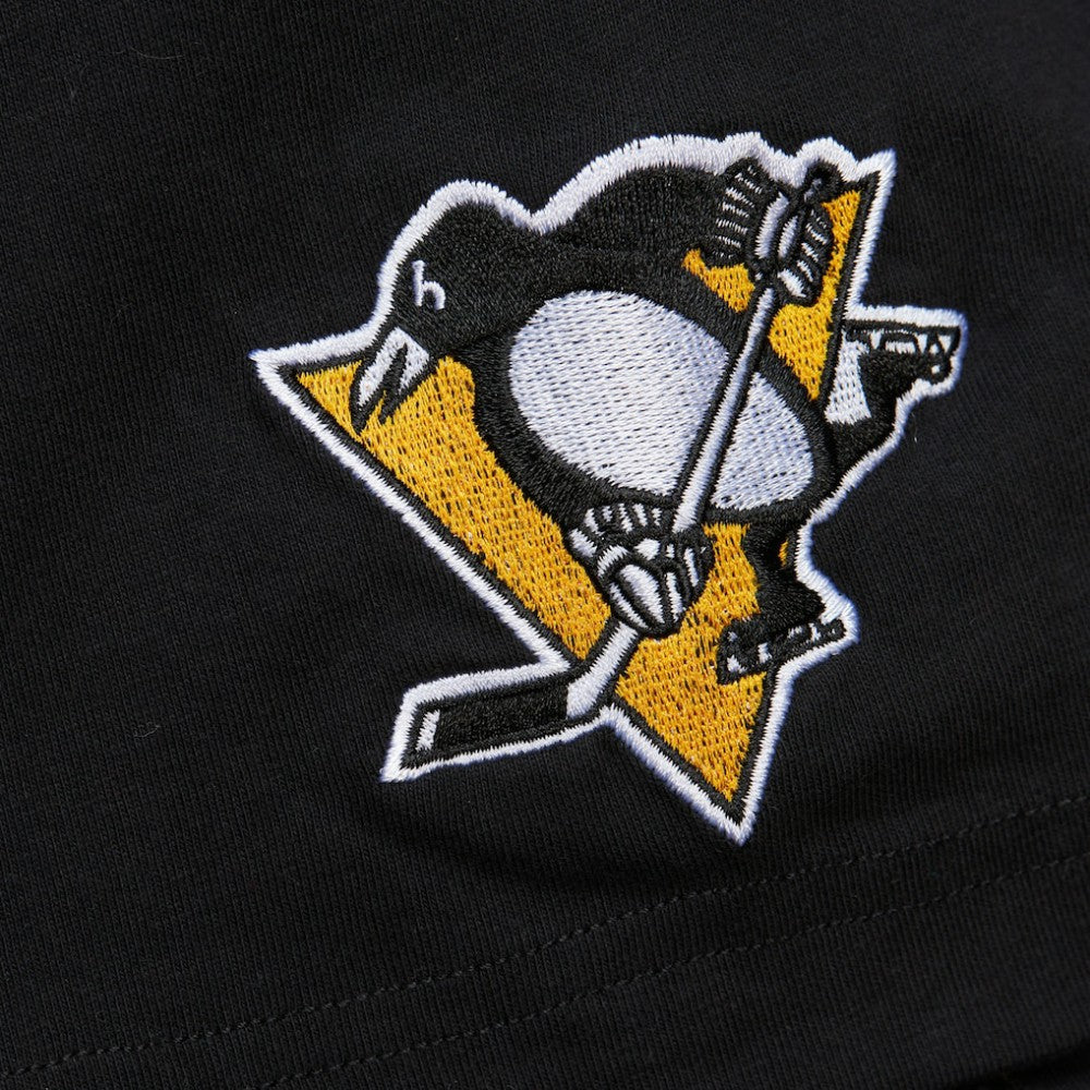 NHL Mario Lemieux Pittsburgh Penguins Mitchell & Ness Premium Nickname Vintage Logo T-Shirt - Black