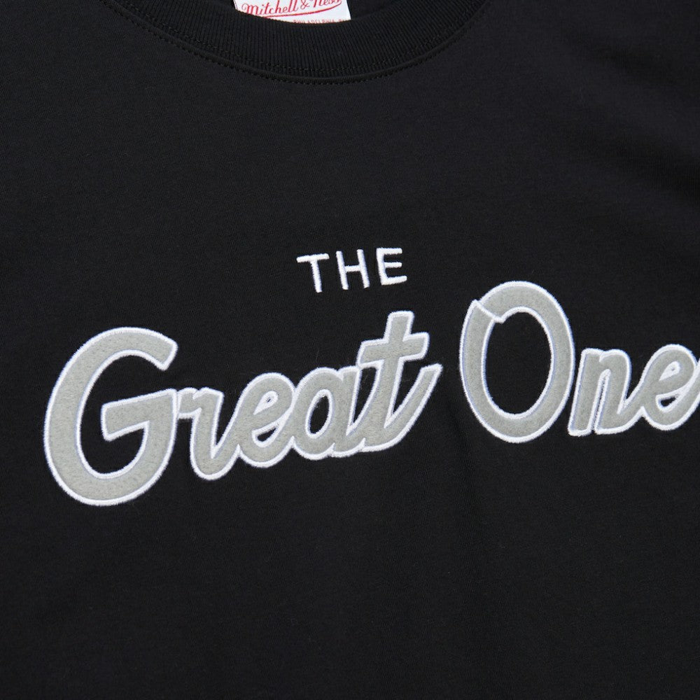 NHL Wayne Gretzky Los Angeles Kings Mitchell & Ness Premium Nickname Vintage Logo T-Shirt - Black