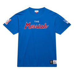 NHL Mark Messier New York Rangers Mitchell & Ness Premium Nickname Vintage Logo T-Shirt - Blue