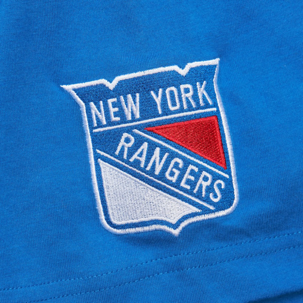 NHL Mark Messier New York Rangers Mitchell & Ness Premium Nickname Vintage Logo T-Shirt - Blue