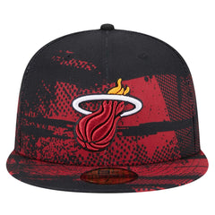 Miami Heat Tip-Off 59FIFTY Fitted Hat Black