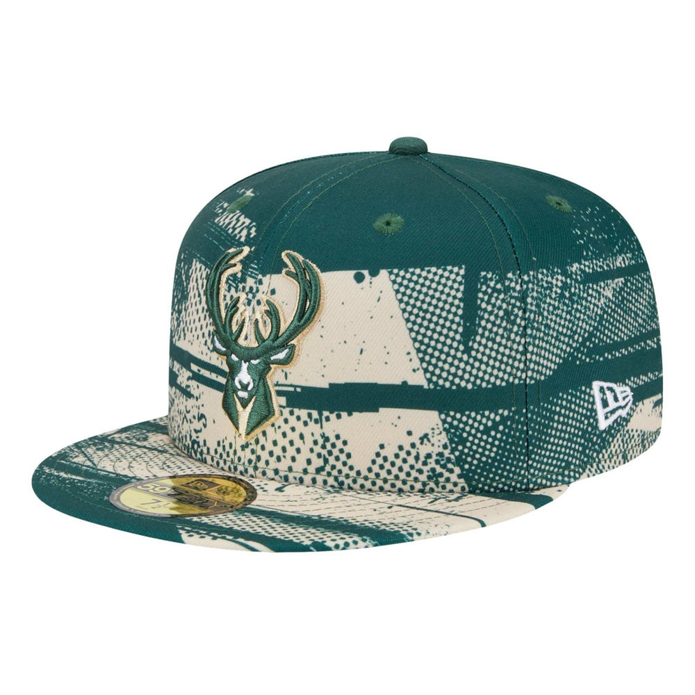 Milwaukee Bucks Tip-Off 59FIFTY Fitted Hat Hunter Green