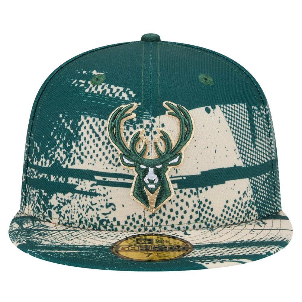 Milwaukee Bucks Tip-Off 59FIFTY Fitted Hat Hunter Green