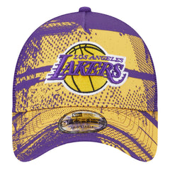 Los Angeles Lakers Tip Off A-Frame Trucker 9FORTY Adjustable Hat Purple/Gold