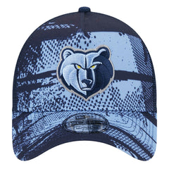 Memphis Grizzlies Tip Off A-Frame Trucker 9FORTY Adjustable Hat Navy/Light Blue