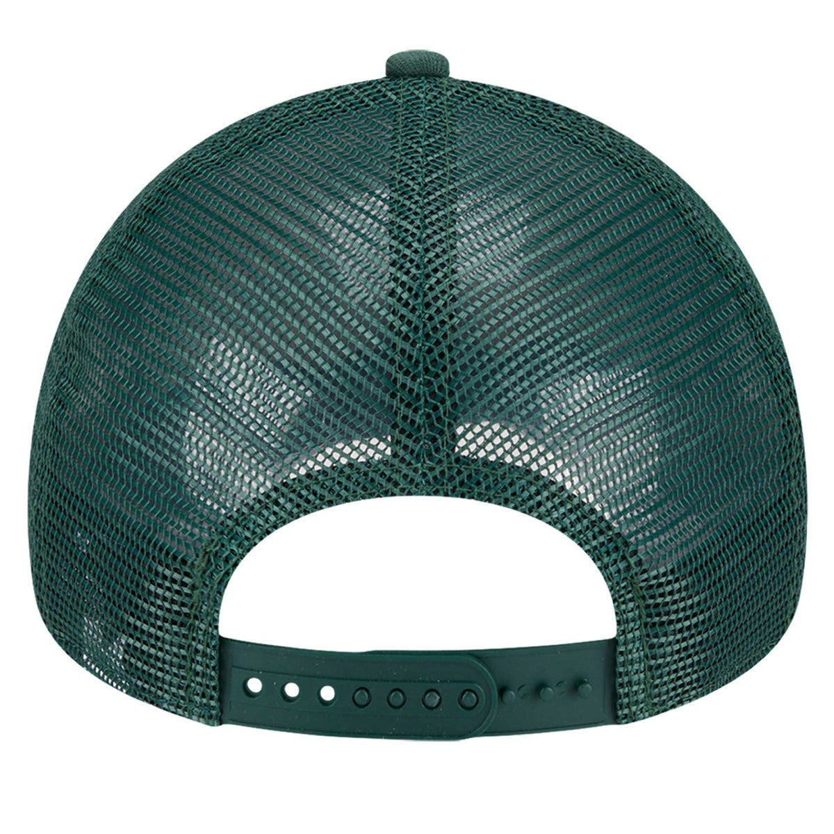 Milwaukee Bucks Tip Off A-Frame Trucker 9FORTY Adjustable Hat Hunter Green/Cream