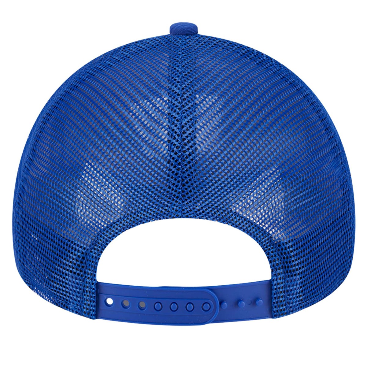New York Knicks Tip Off A-Frame Trucker 9FORTY Adjustable Hat Blue/Orange
