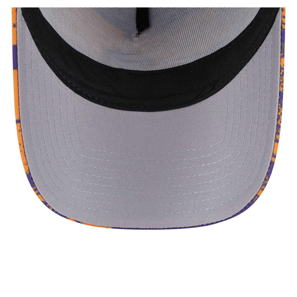 Phoenix Suns Tip Off A-Frame Trucker 9FORTY Adjustable Hat Purple/Orange