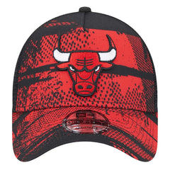 Chicago Bulls Tip Off A-Frame Trucker 9FORTY Adjustable Hat Black/Red