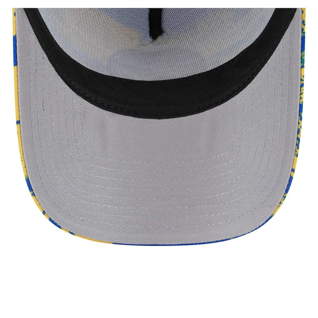 Golden State Warriors Tip Off A-Frame Trucker 9FORTY Adjustable Hat Royal/Gold