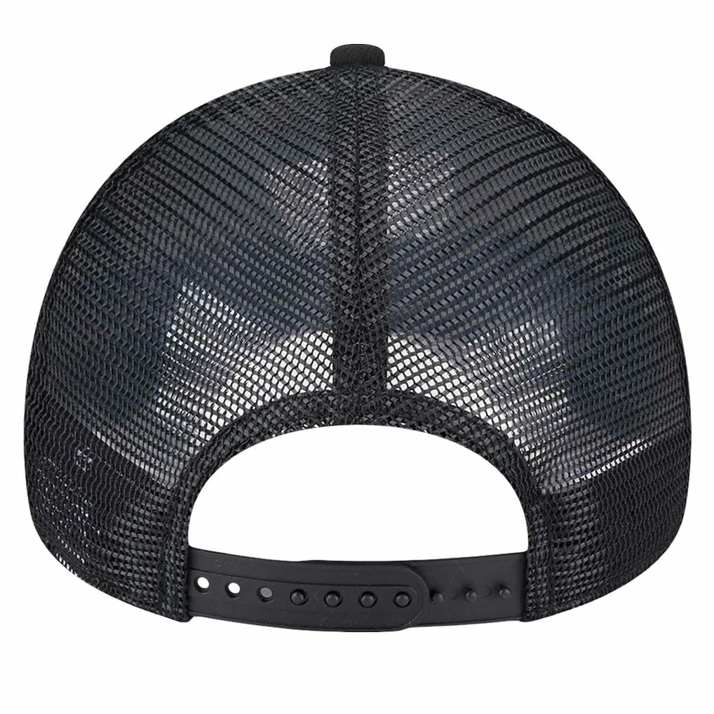 Brooklyn Nets Tip Off A-Frame Trucker 9FORTY Adjustable Hat Black/Charcoal