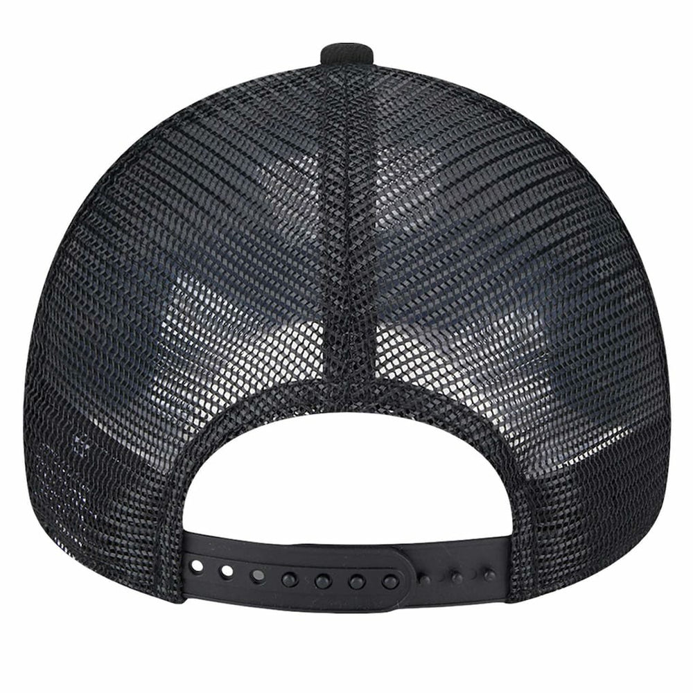 Brooklyn Nets Tip Off A-Frame Trucker 9FORTY Adjustable Hat Black/Charcoal