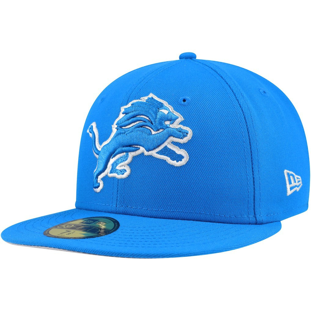 Detroit Lions New Era Team Basic 59FIFTY Fitted Hat Blue