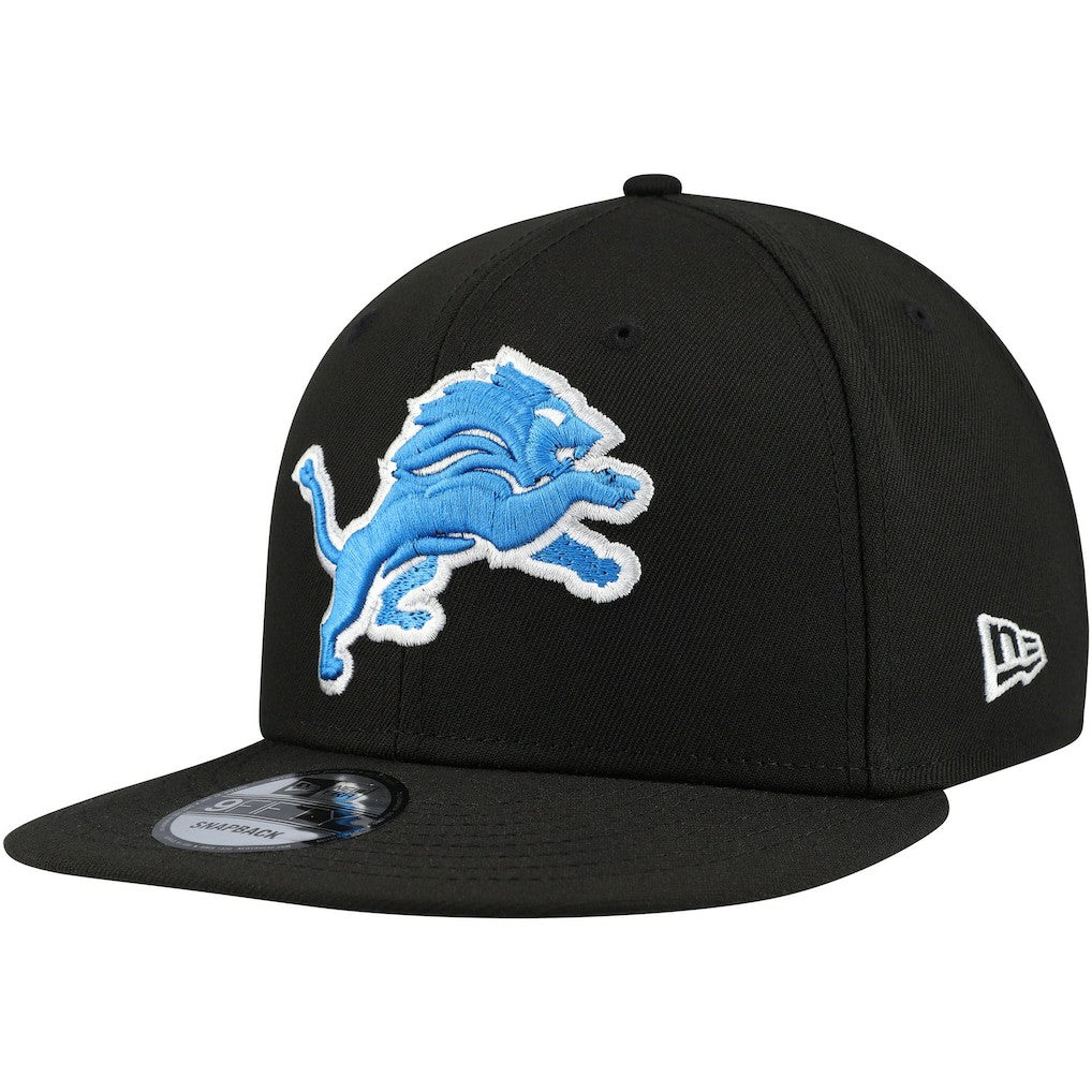 Detroit Lions New Era Basic 9FIFTY Snapback Hat Black