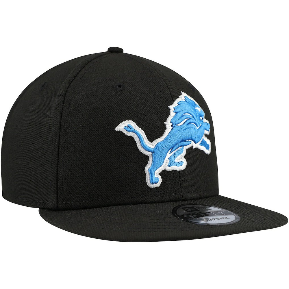 Detroit Lions New Era Basic 9FIFTY Snapback Hat Black