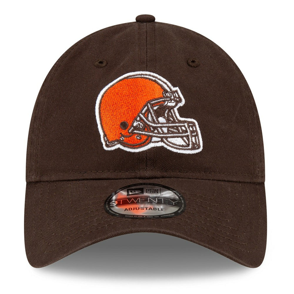 Cleveland Browns New Era Core Classic Primary 9TWENTY Adjustable Hat Brown