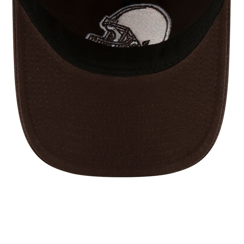 Cleveland Browns New Era Core Classic Primary 9TWENTY Adjustable Hat Brown