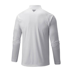 Los Angeles Dodgers Columbia Terminal Tackle Omni-Shade Raglan Quarter-Zip Pullover Top - White Pullover