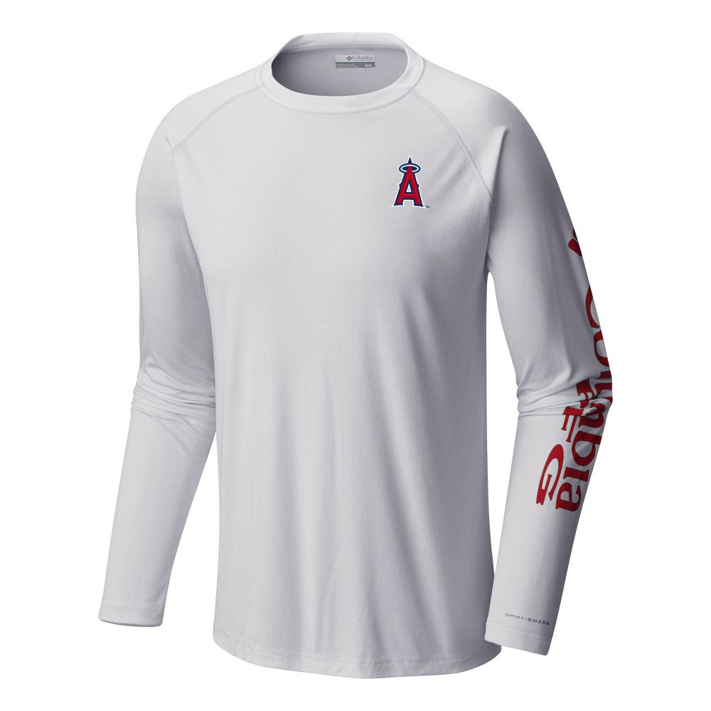 Los Angeles Angels Columbia Terminal Tackle Long Sleeve T-Shirt - White T-shirts