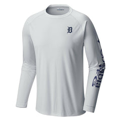 Detroit Tigers Columbia Terminal Tackle Long Sleeve T-Shirt - White T-shirts