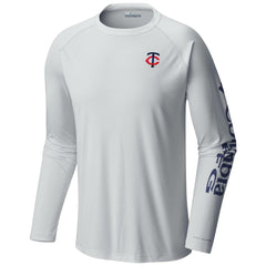 Minnesota Twins Columbia Terminal Tackle Long Sleeve T-Shirt - White T-shirts