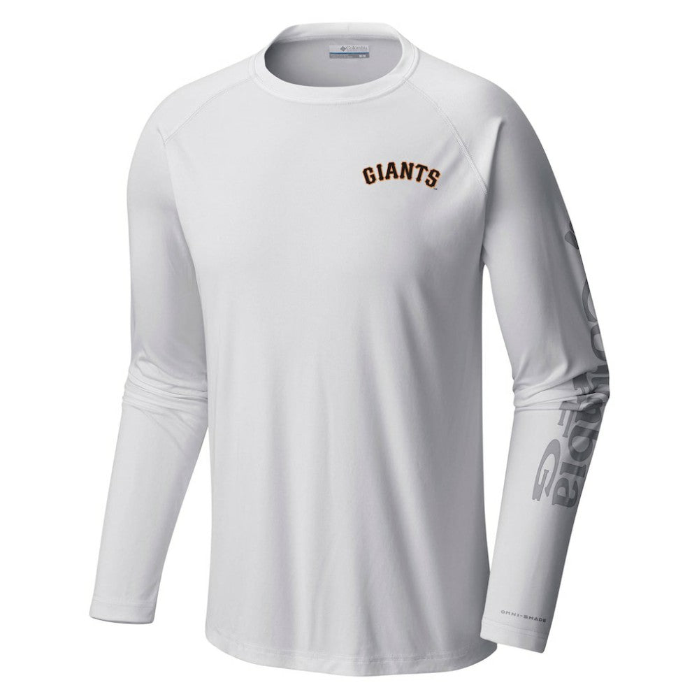 San Francisco Giants Columbia Terminal Tackle Long Sleeve T-Shirt - White T-shirts