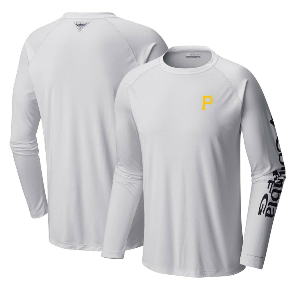 Pittsburgh Pirates Columbia Terminal Tackle Long Sleeve T-Shirt - White T-shirts